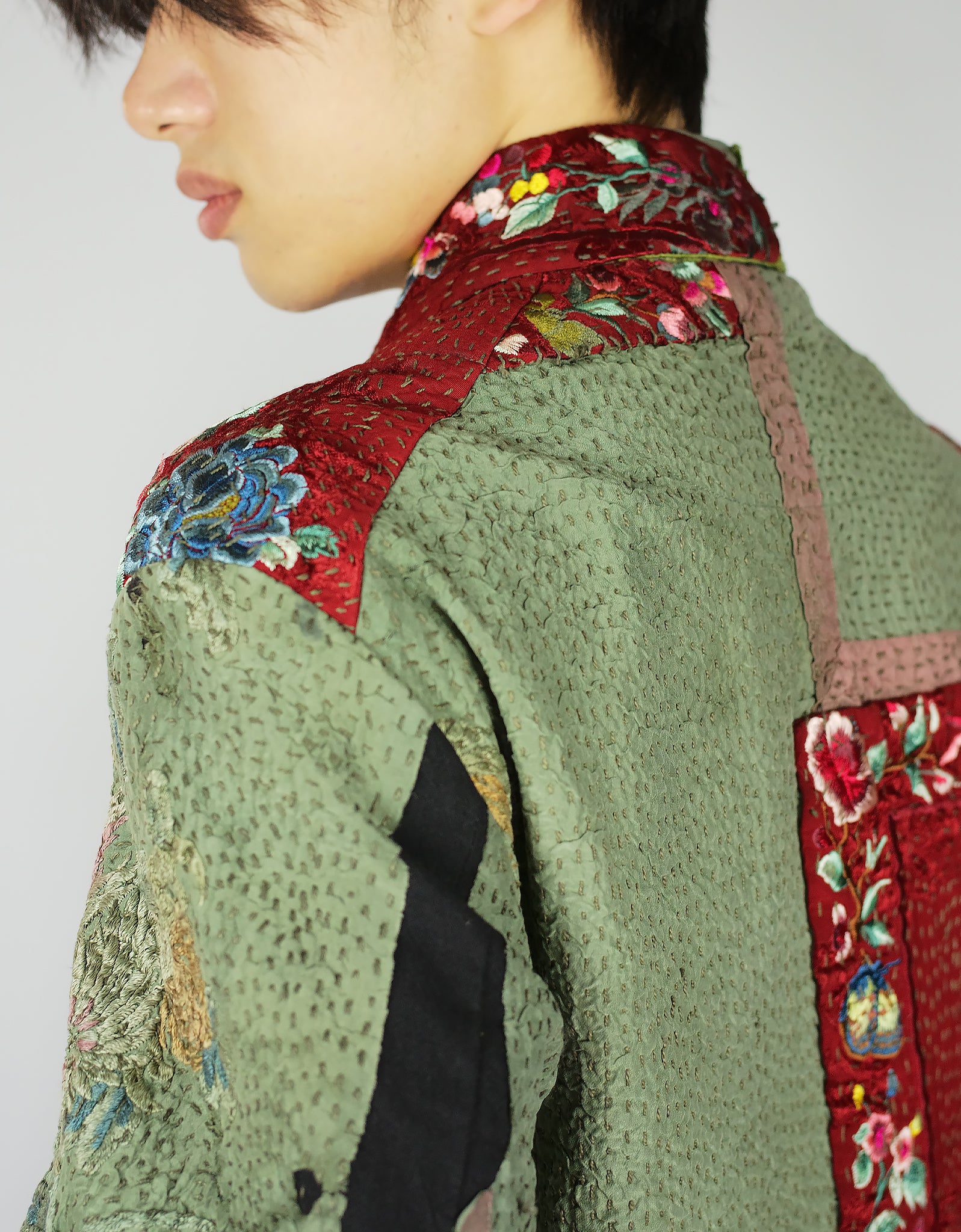 19th Century Chinese Silk Duster Coat