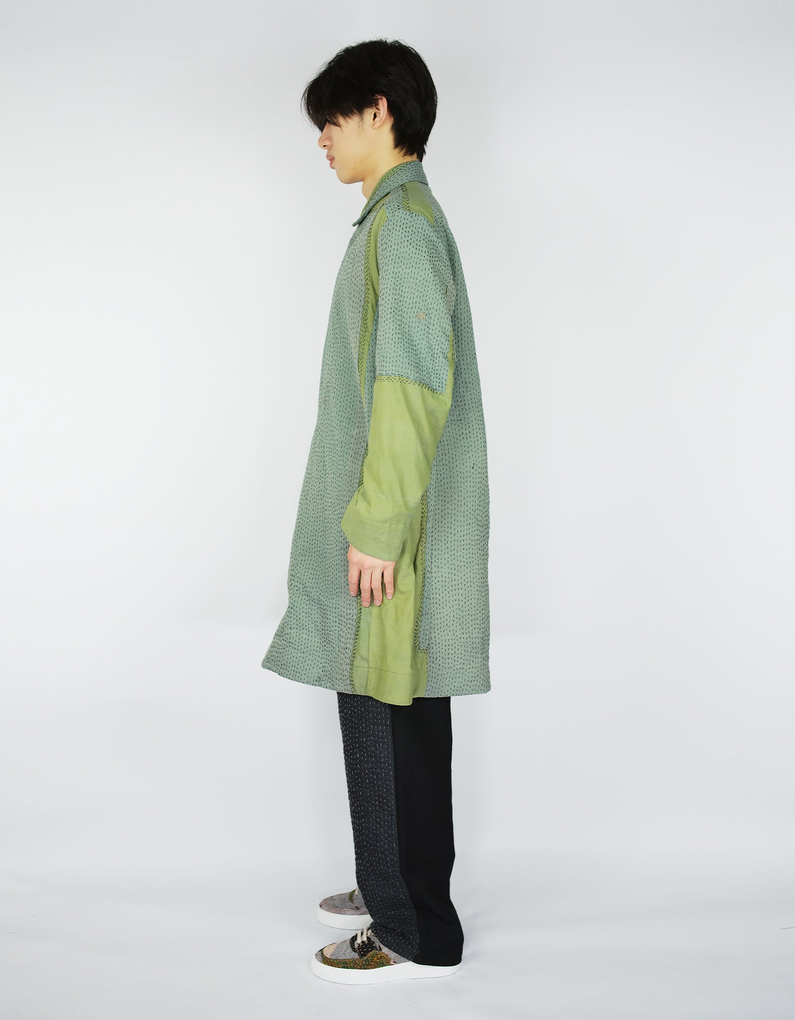 1940s Silk Kimono Duster Coat