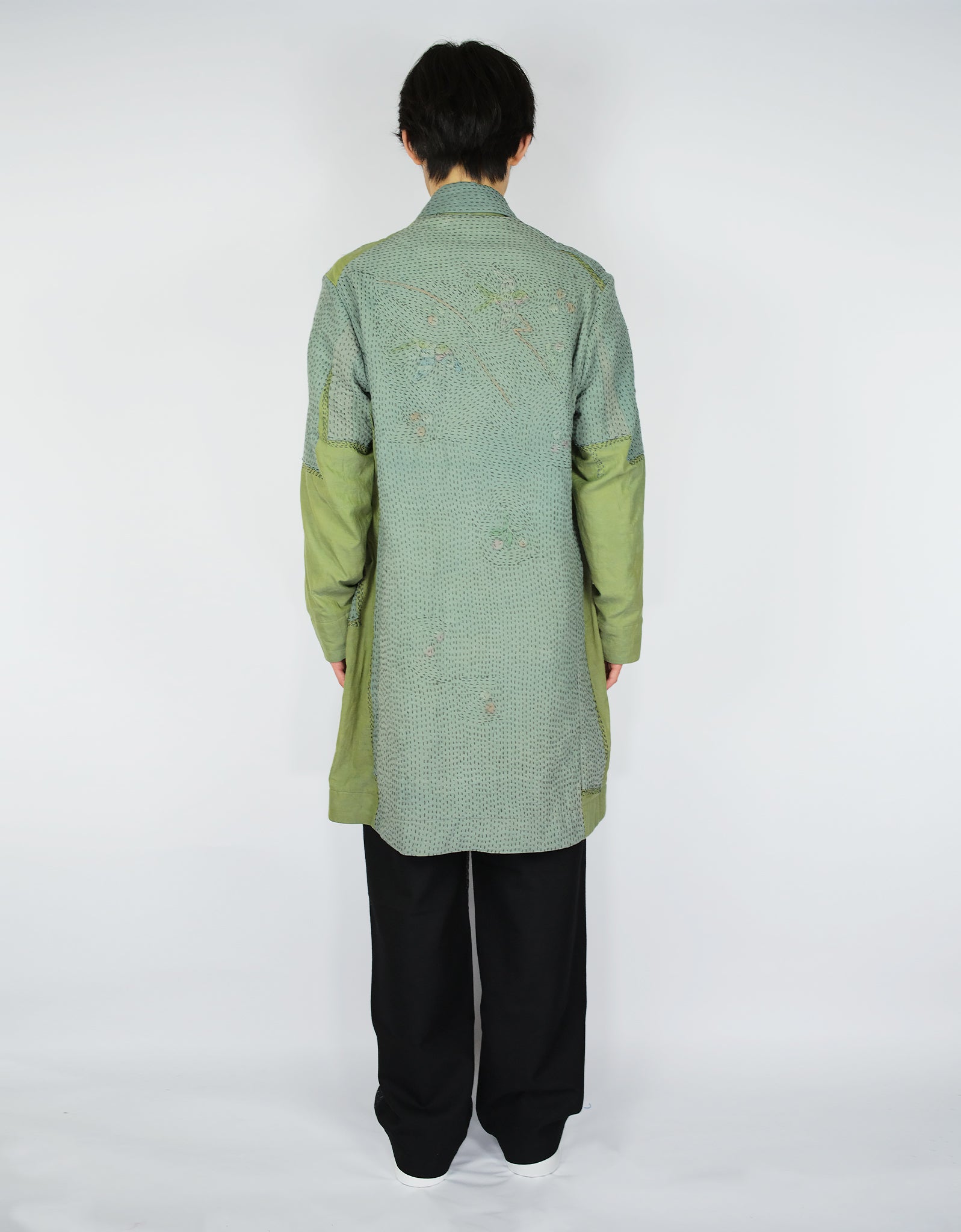 1940s Silk Kimono Duster Coat