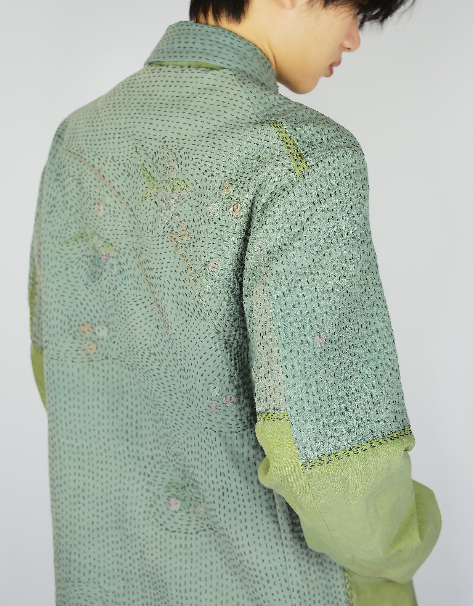 1940s Silk Kimono Duster Coat