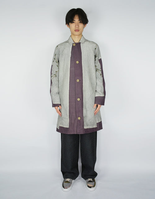1920s Silk Piano Shawl Duster Coat