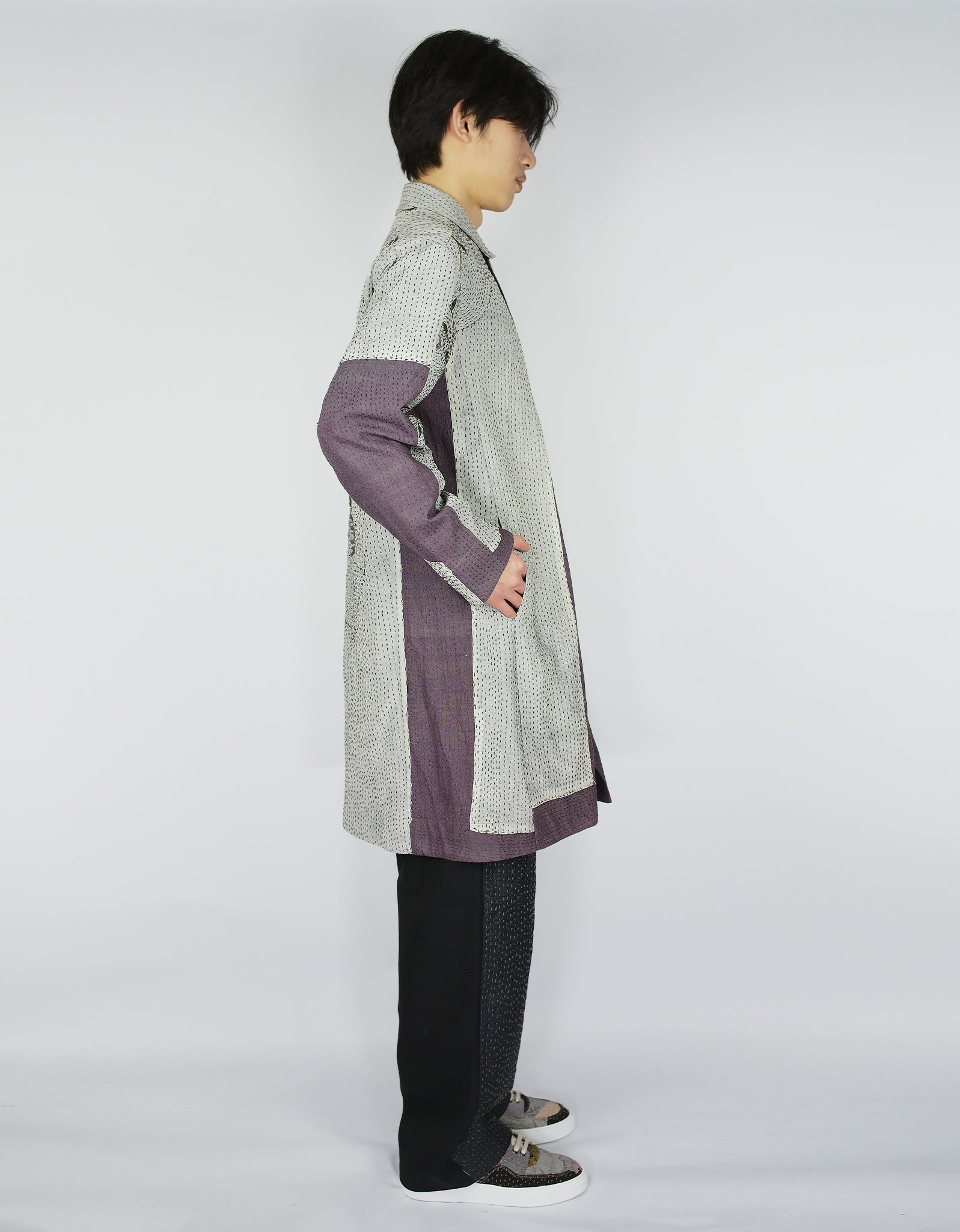 1920s Silk Piano Shawl Duster Coat