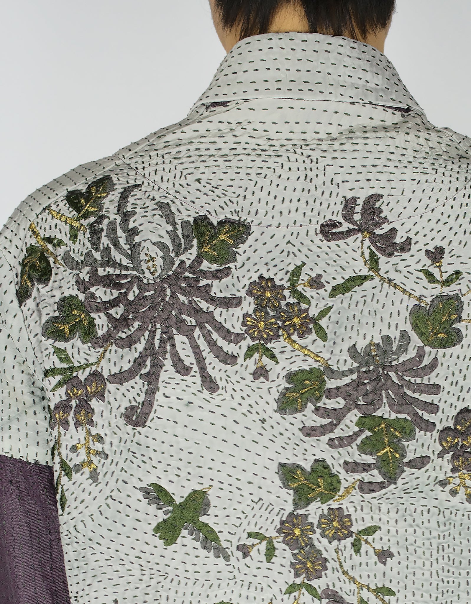 1920s Silk Piano Shawl Duster Coat