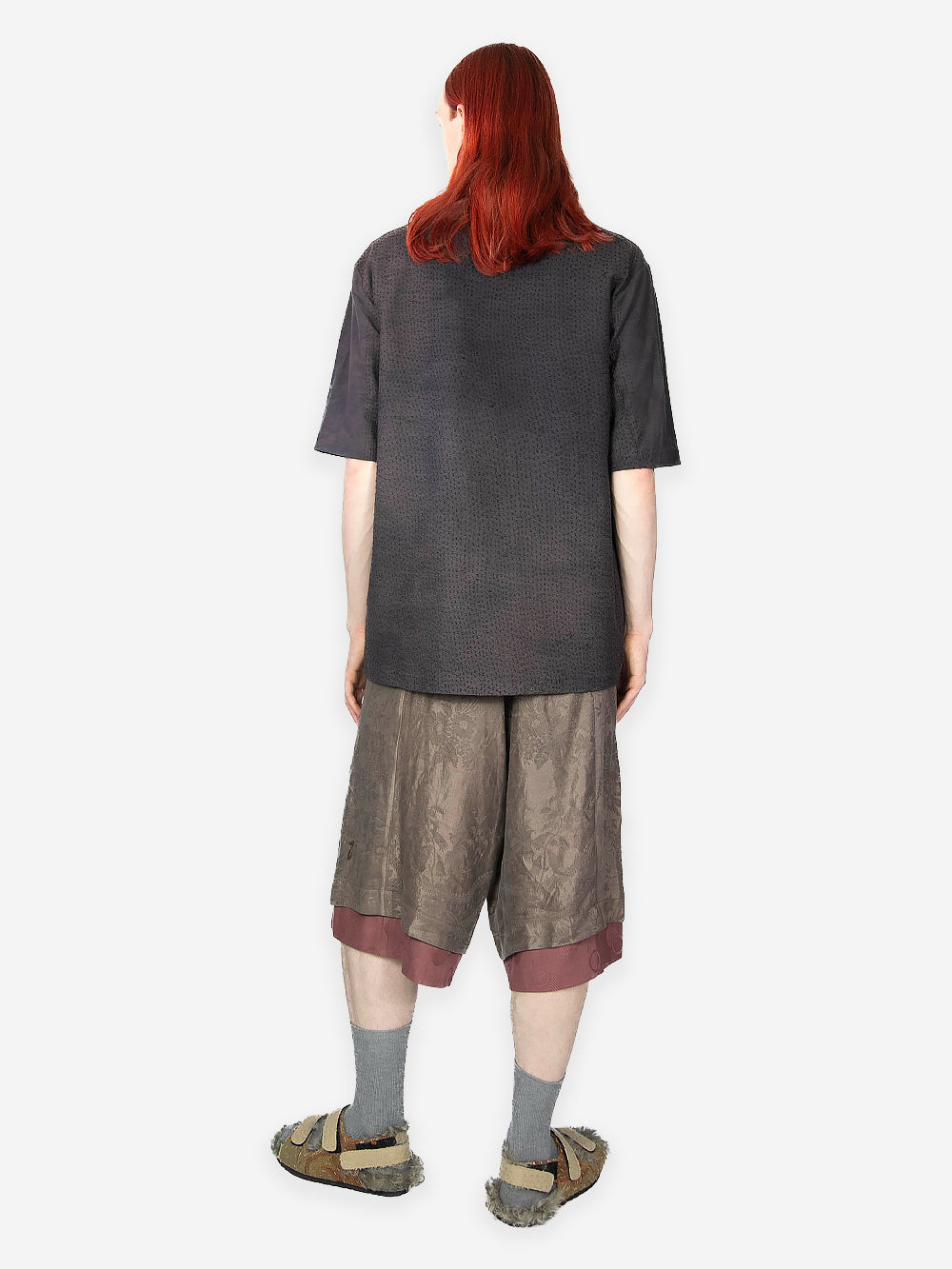 Antique Lace & Jersey Tibi Top