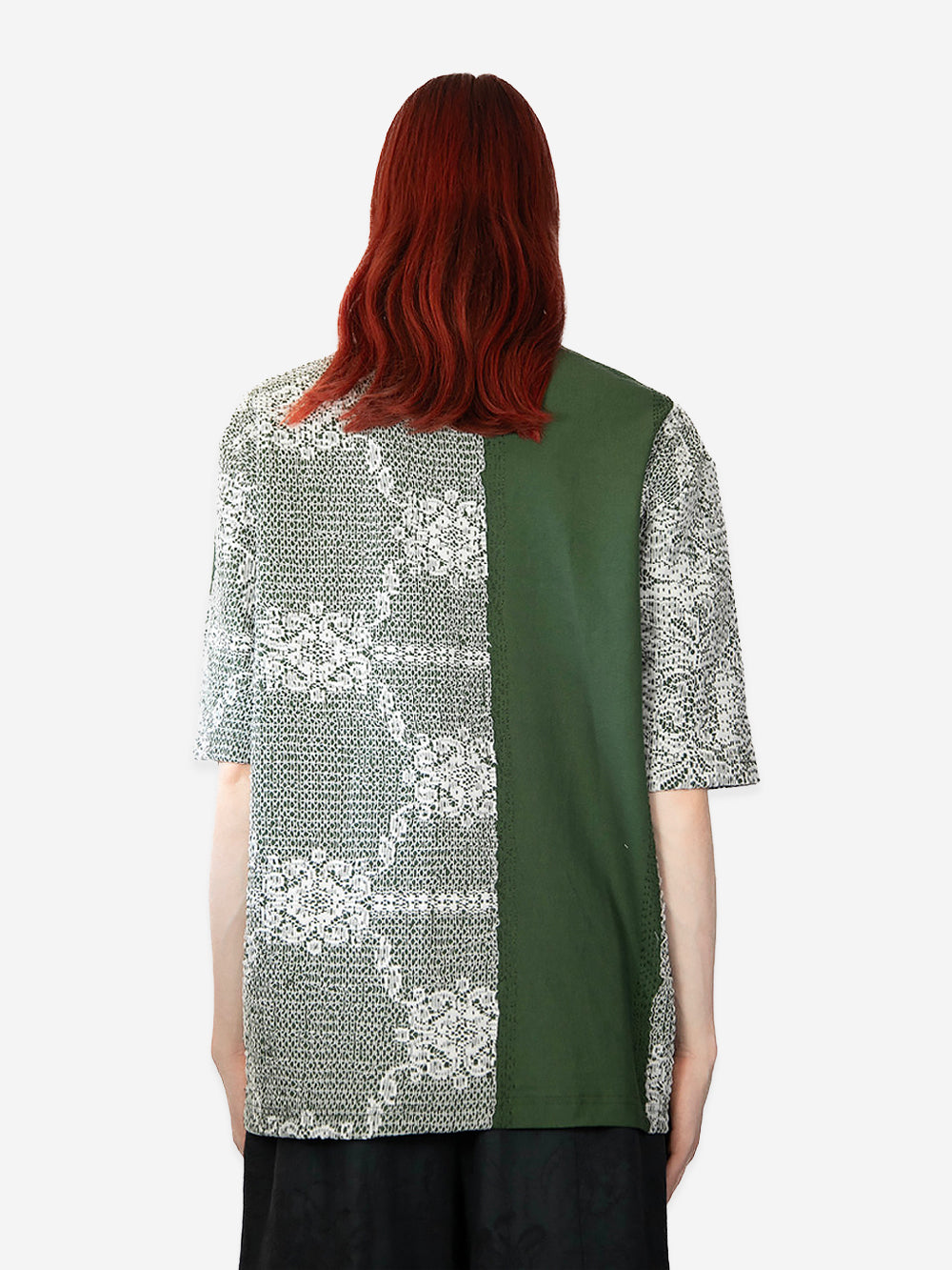 Antique Lace & Jersey Tibi Top