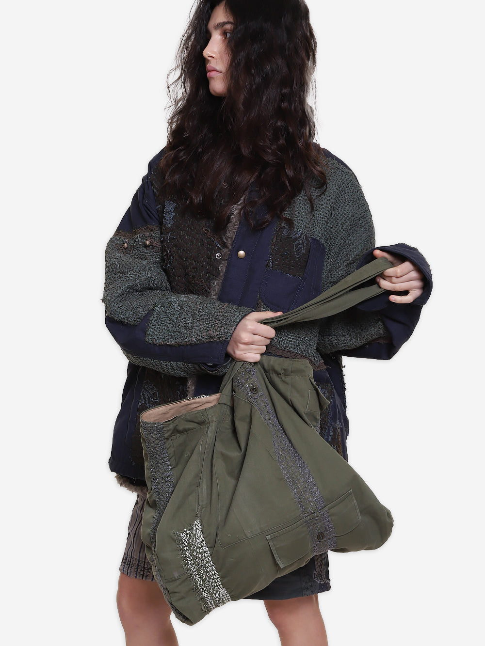 Vintage Military Canvas Tote