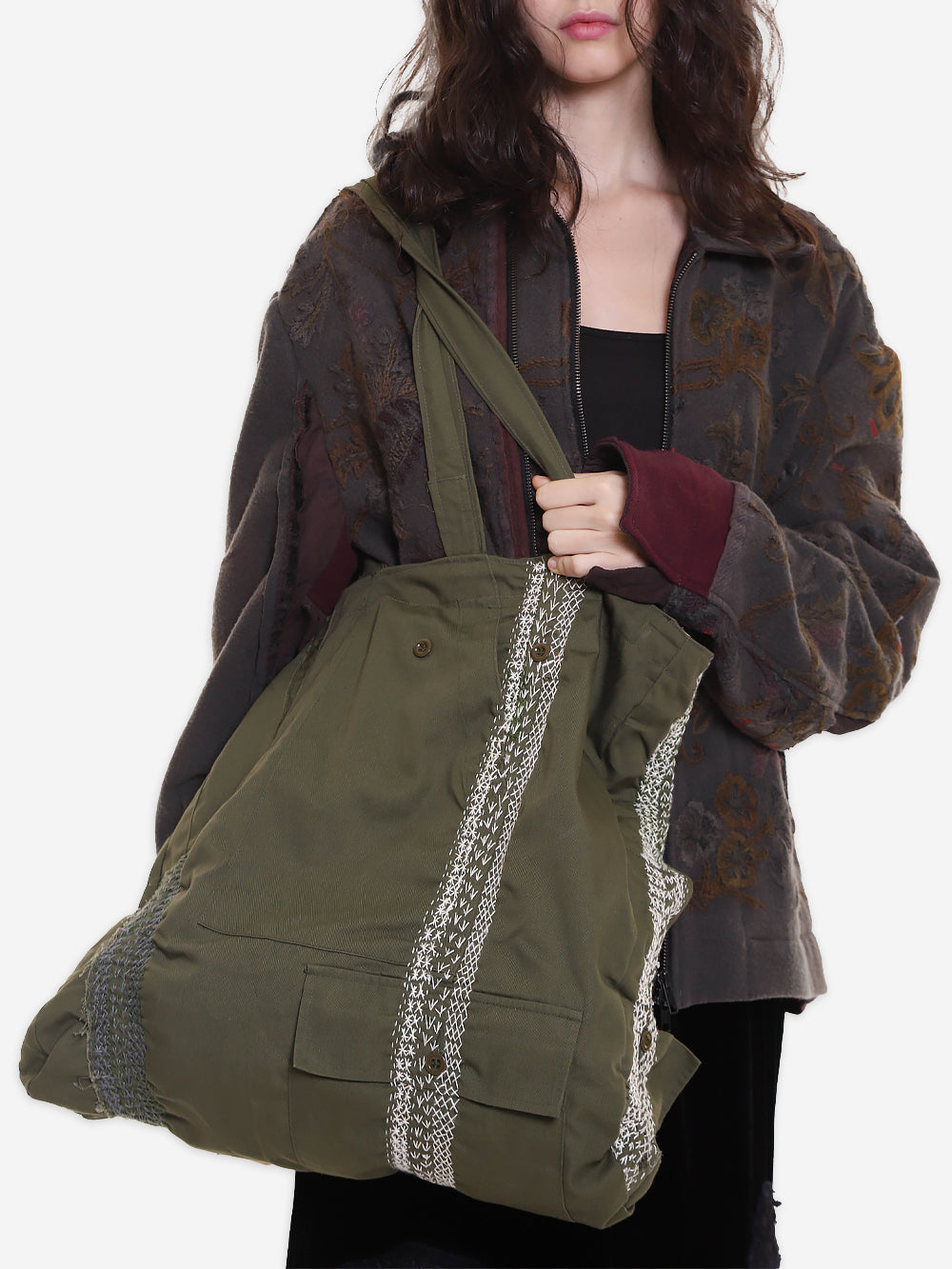 Vintage Military Canvas Tote