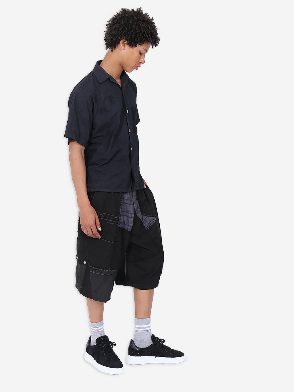 Vintage Shirting Repatch Twisted Bermudas