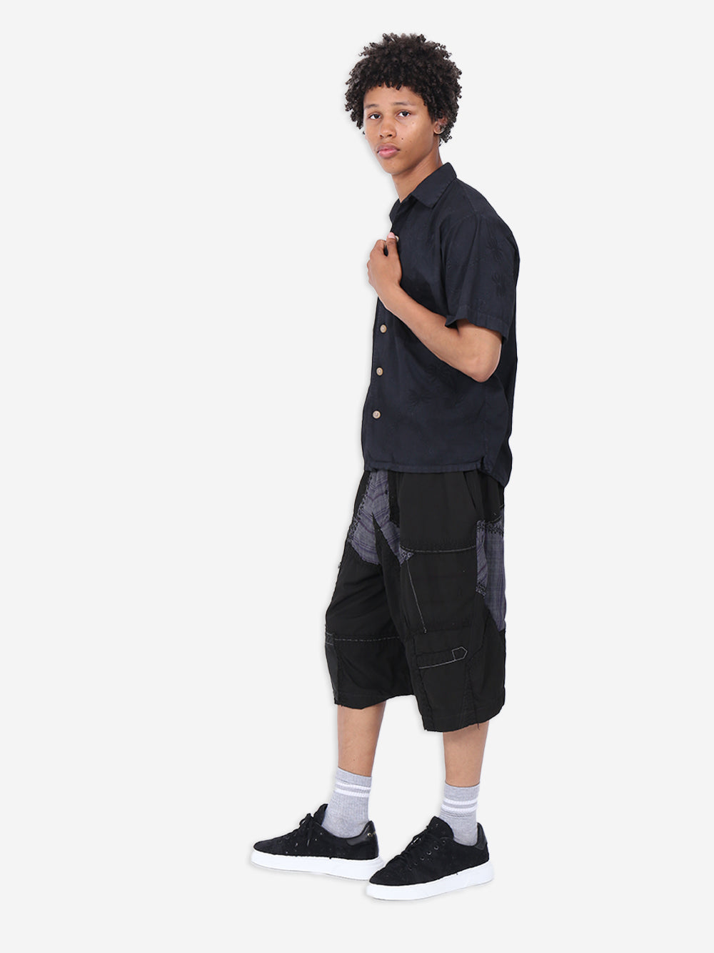 Vintage Shirting Repatch Twisted Bermudas