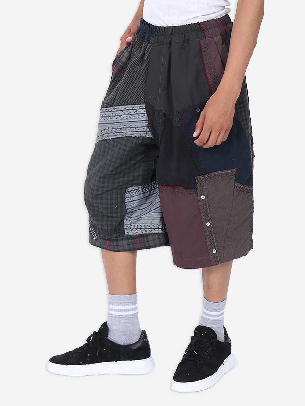 Vintage Shirting Repatch Twisted Bermudas