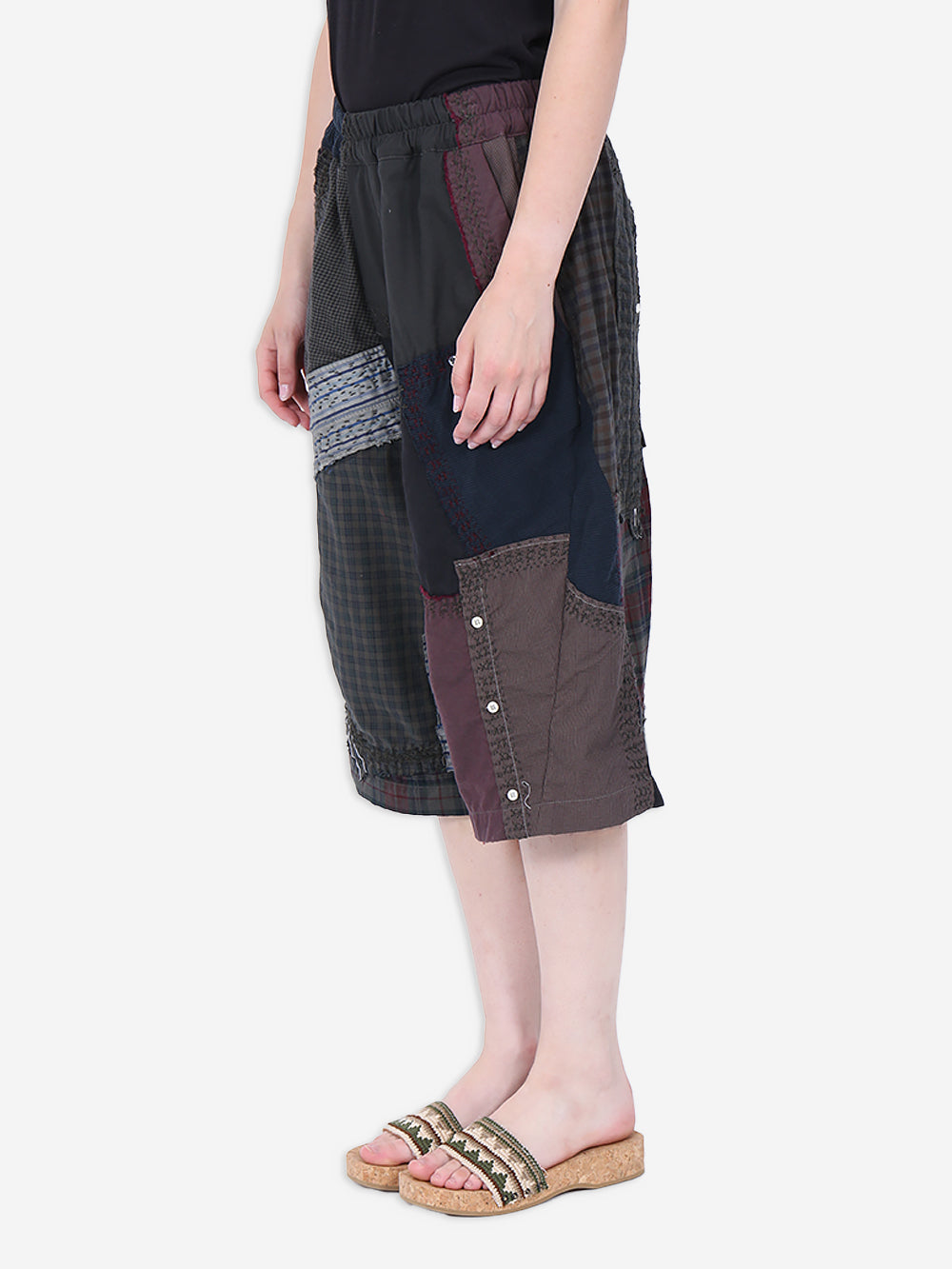 Vintage Shirting Repatch Twisted Bermudas