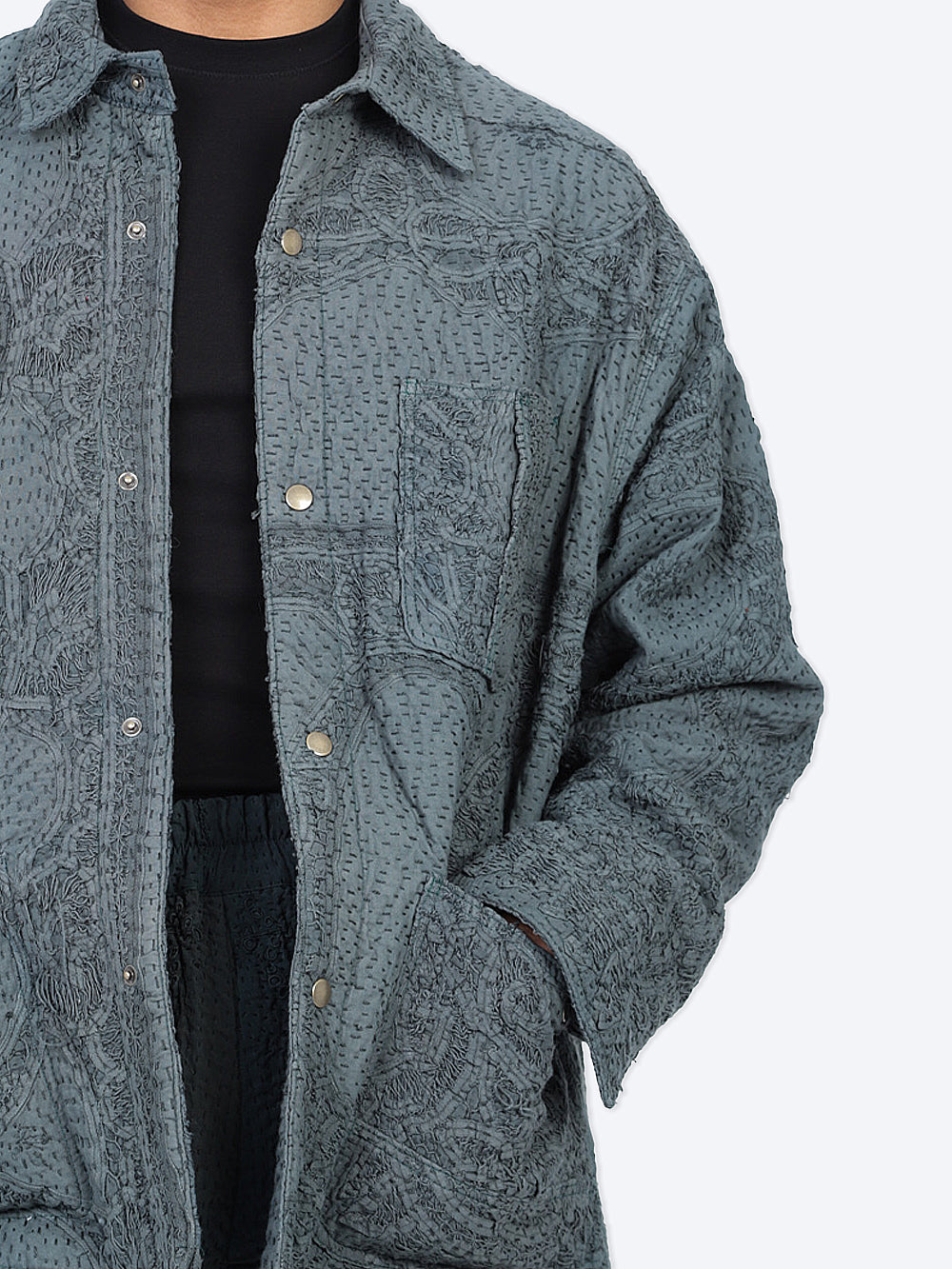 Wadded Venetian Backed Lace Rain Jacket