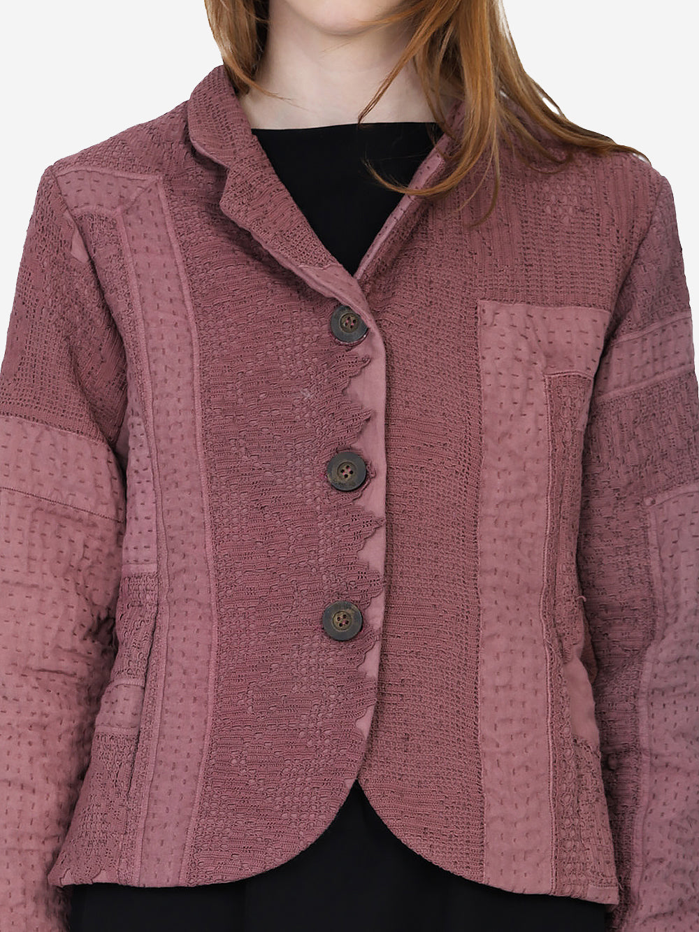 Wadded Venetian Backed Lace Rawan Jacket