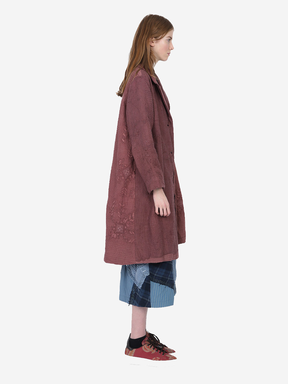 Wadded Venetian Backed Lace Scarlet Coat