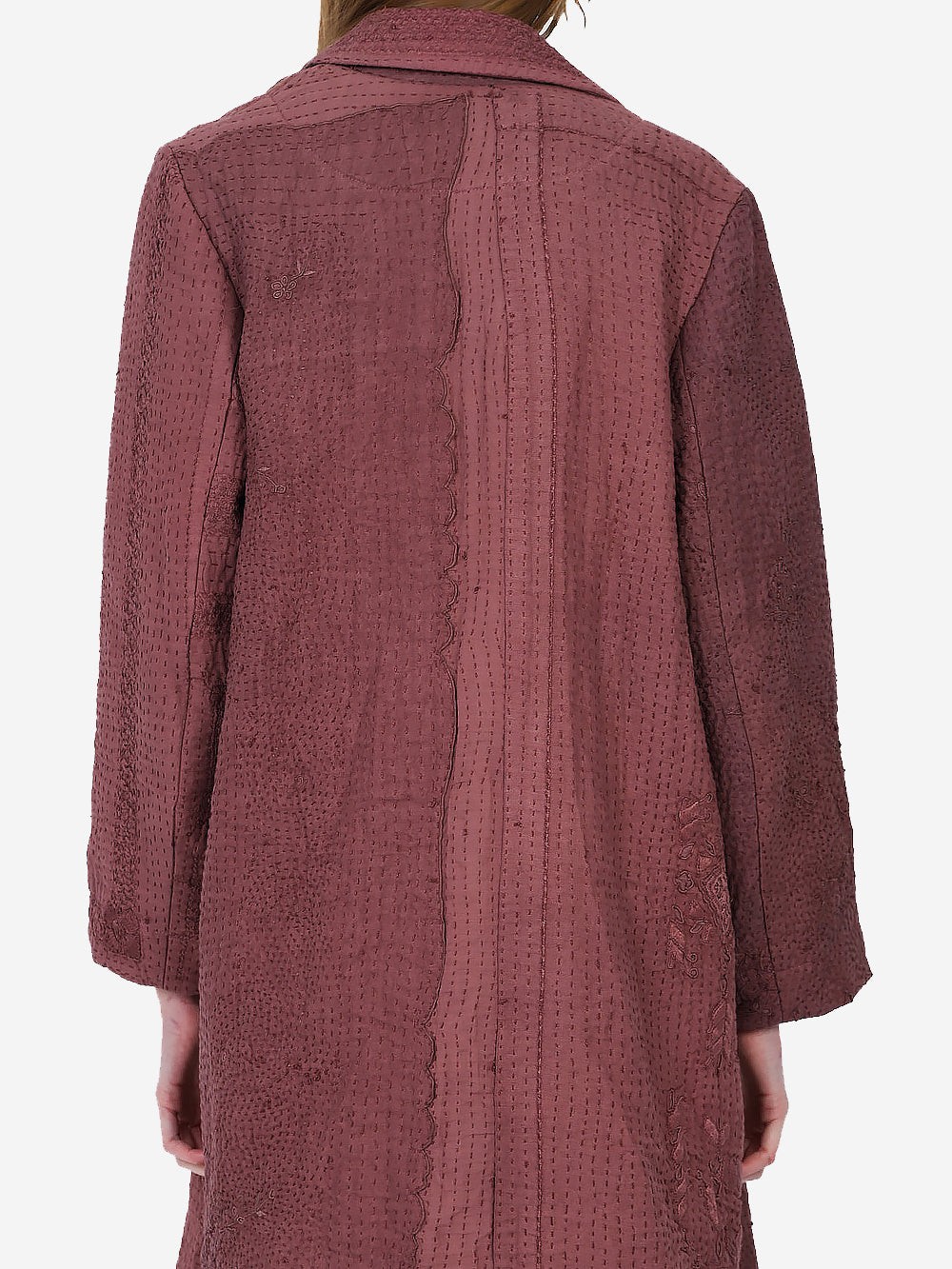 Wadded Venetian Backed Lace Scarlet Coat