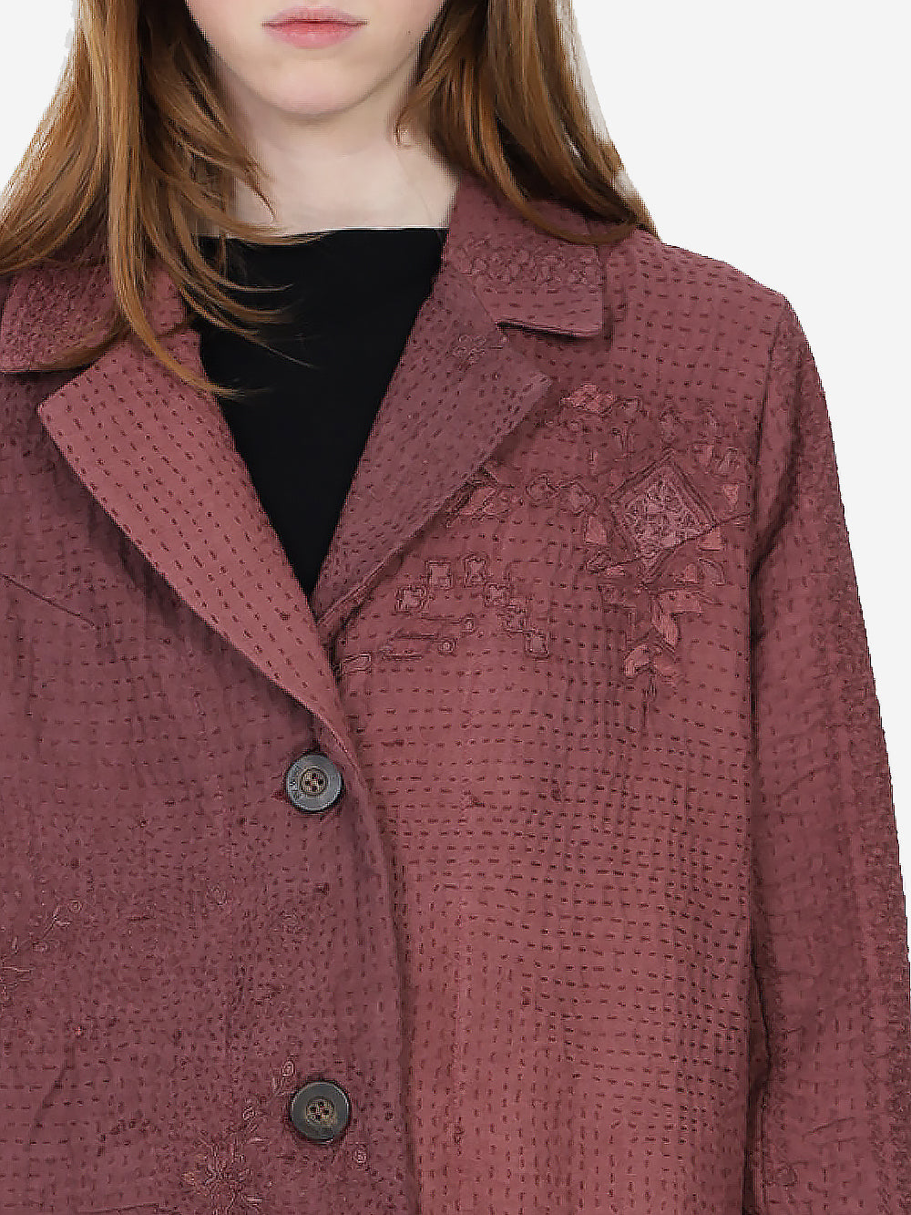 Wadded Venetian Backed Lace Scarlet Coat