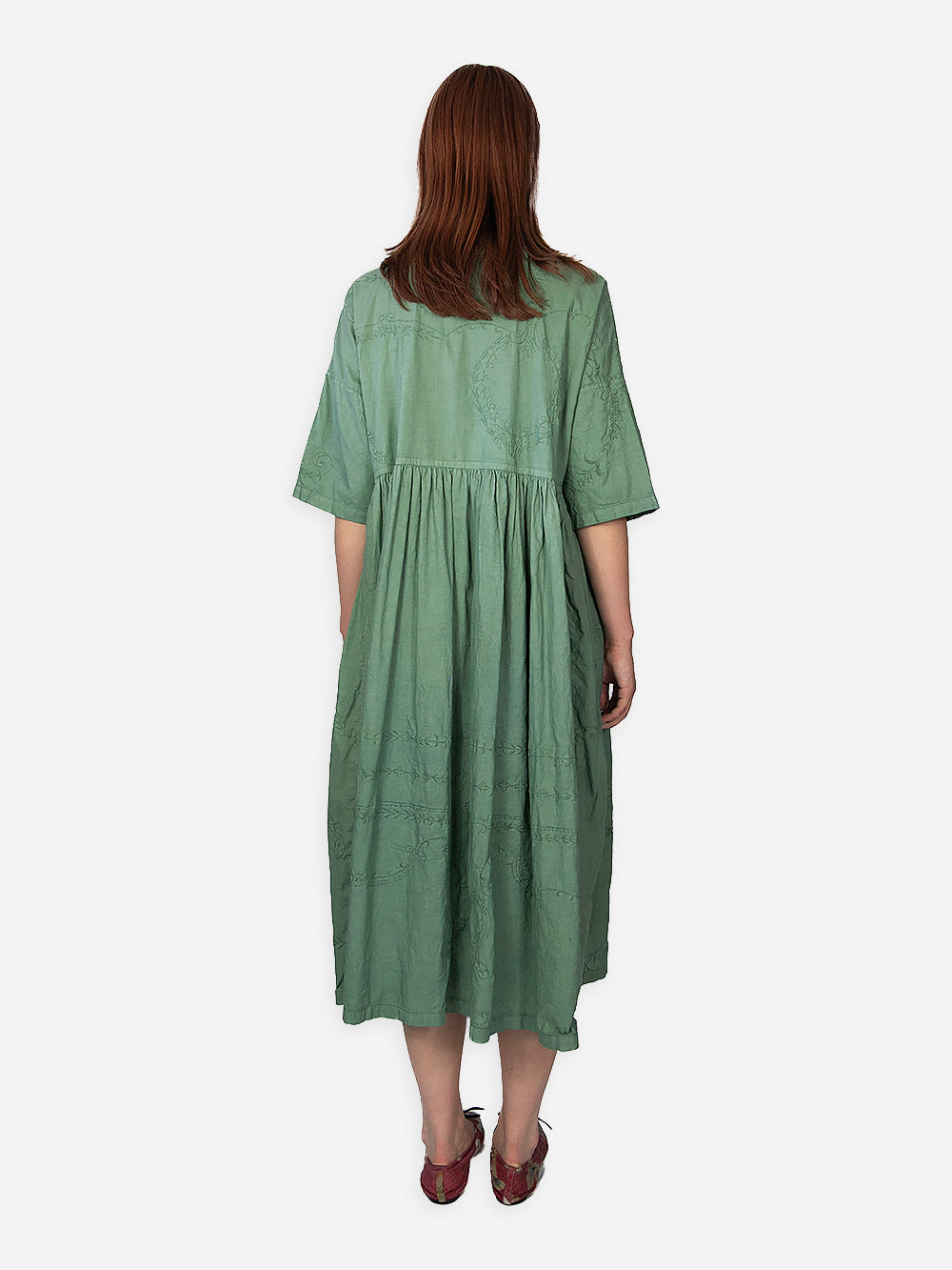 Vintage Embroidered Poplin Wednesday Dress