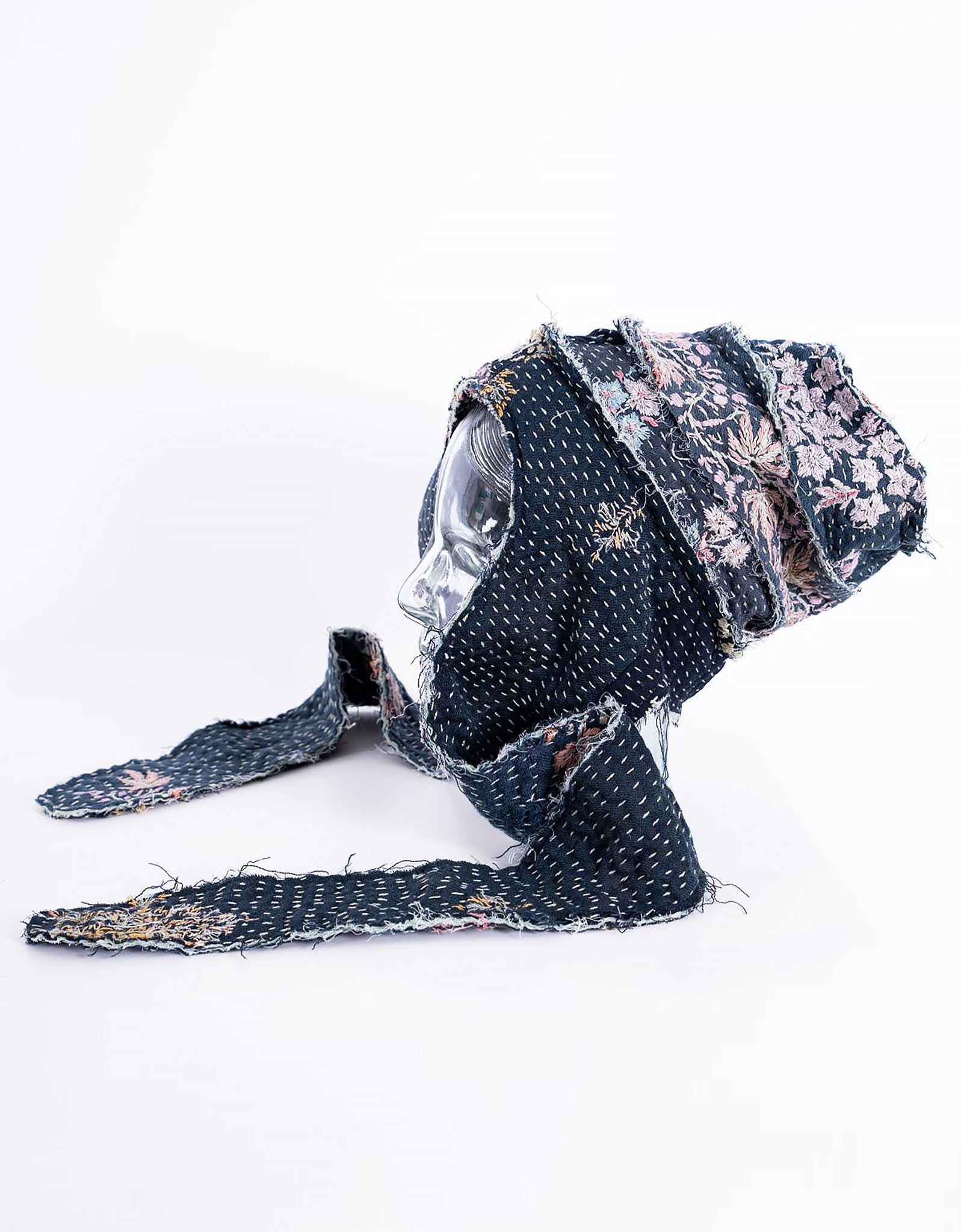 19th Century Embroidered Babushka Hat