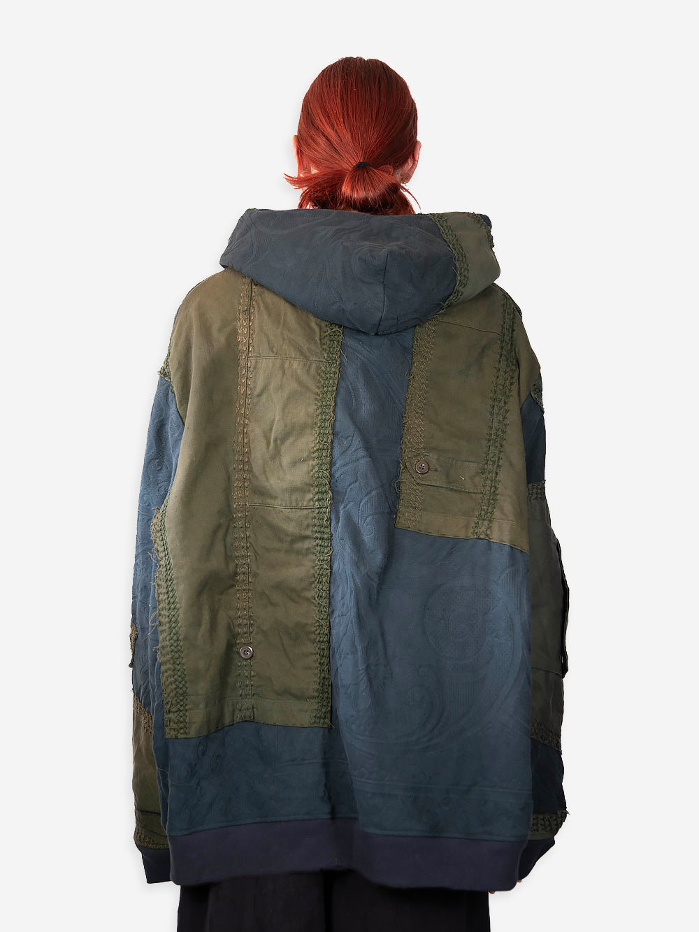 Vintage Military Canvas Zip Up Hoodie