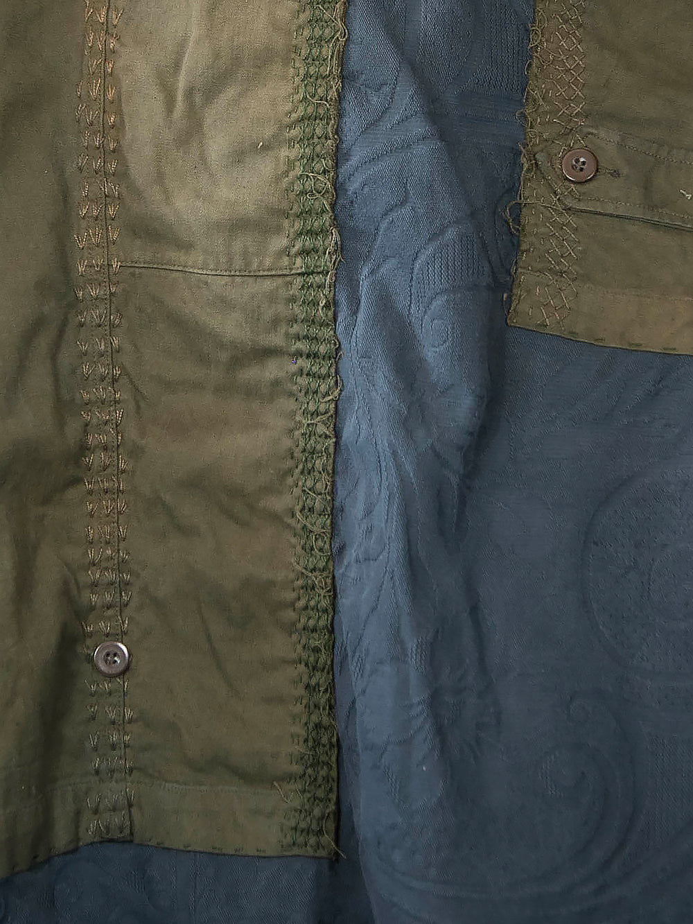 Vintage Military Canvas Zip Up Hoodie