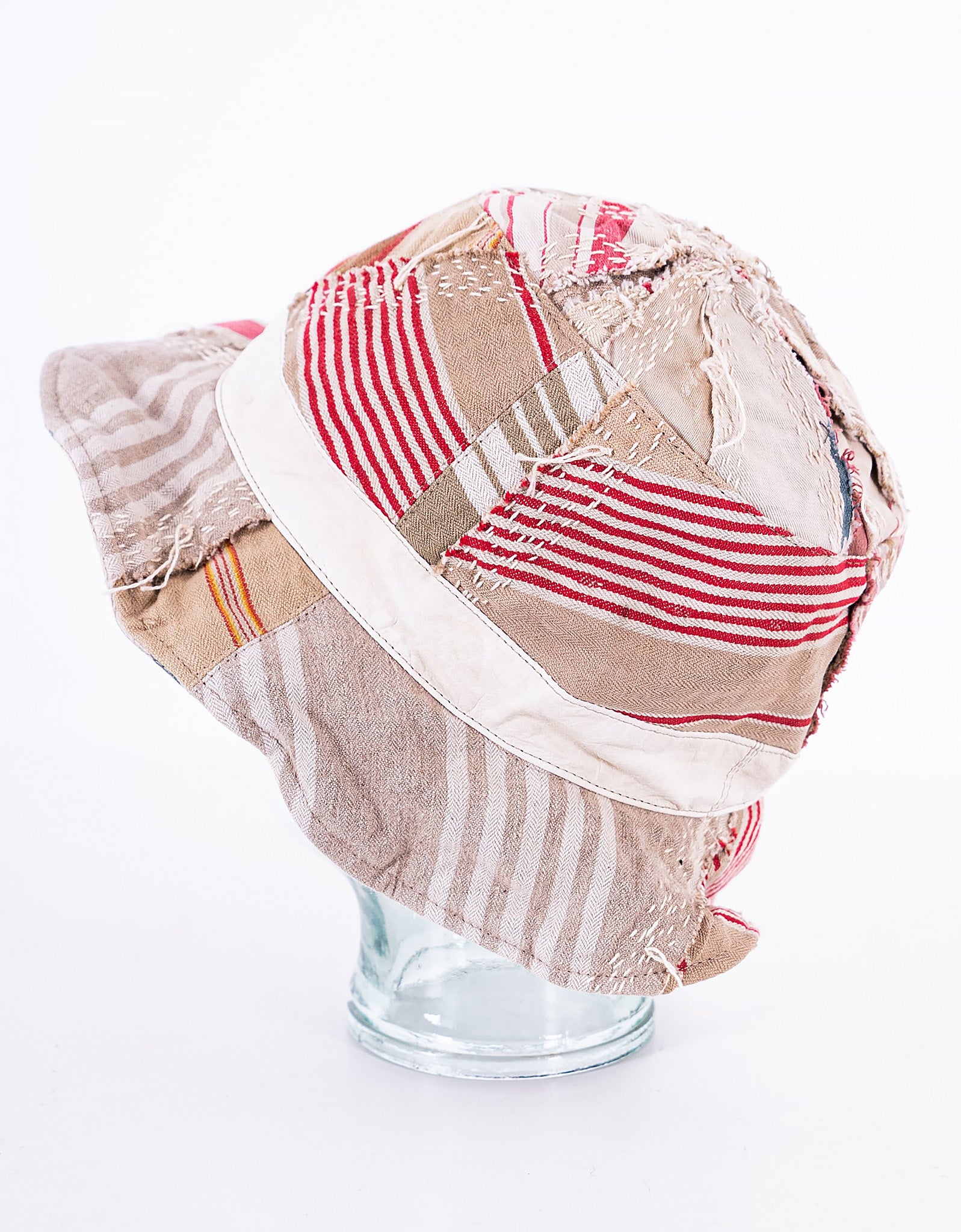 Vintage Linen Ticking Callum Hat