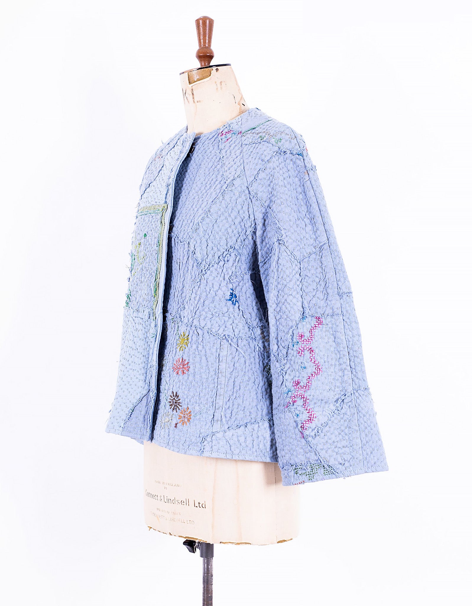 1920s Embroidered Linen Cecilia Jacket