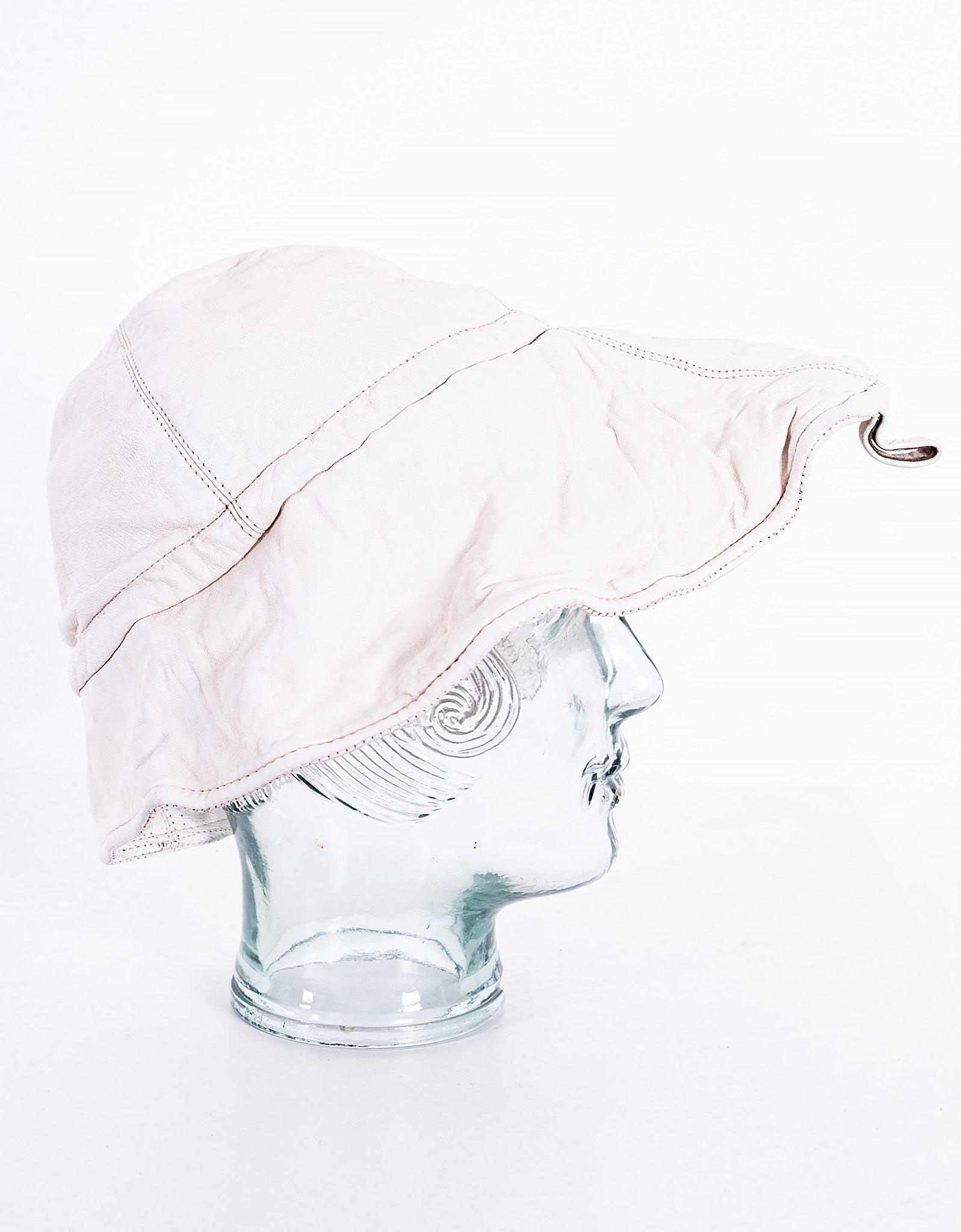 Vintage Leather Fisherman's Hat
