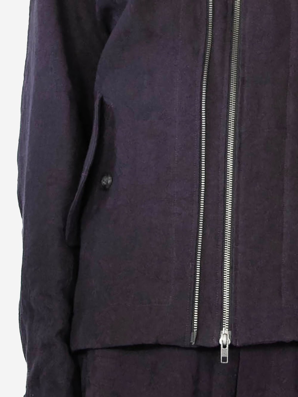 Vintage Floral Ticking Double Zip Jacket