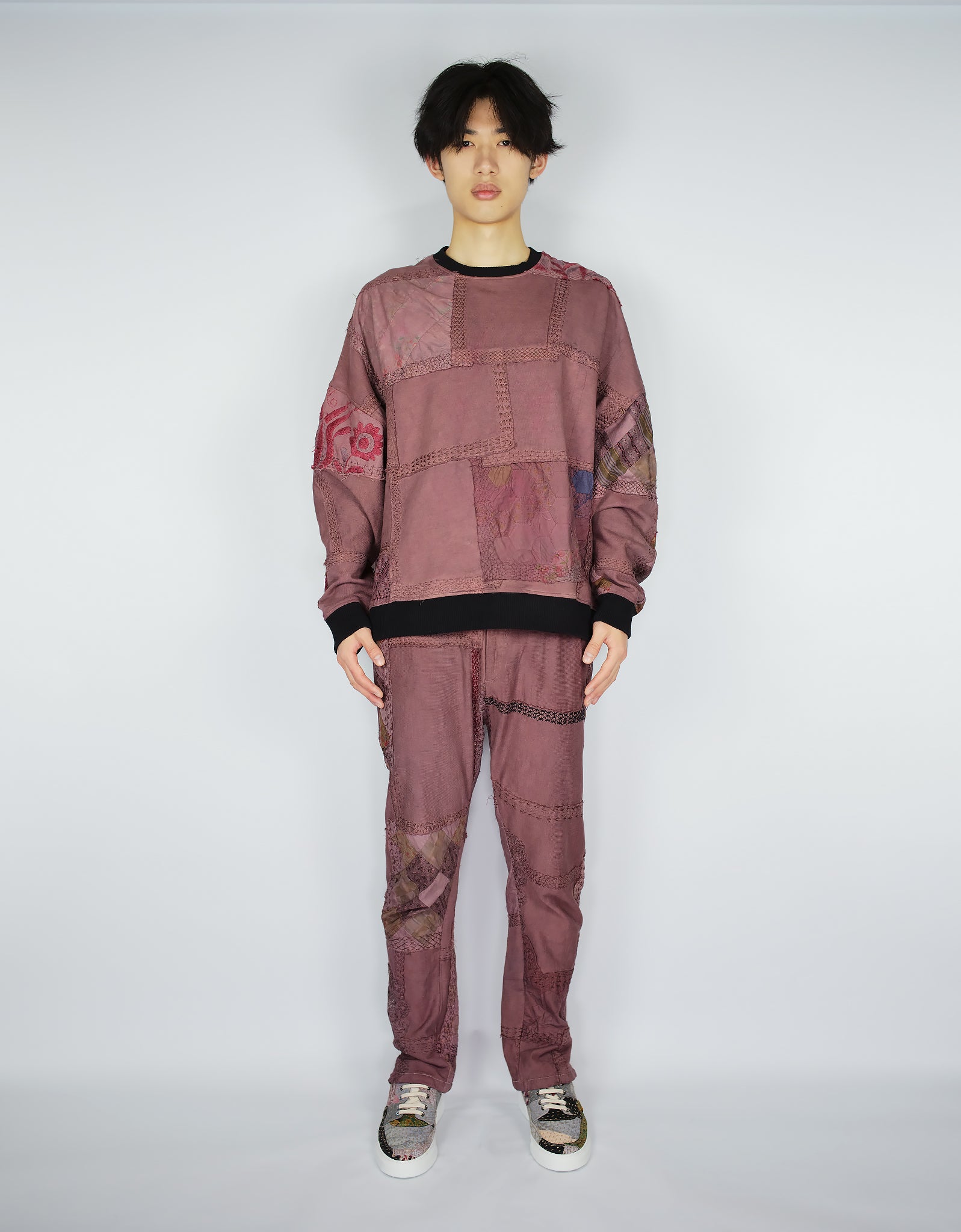 1920s Patchwork Chuck Crew Neck