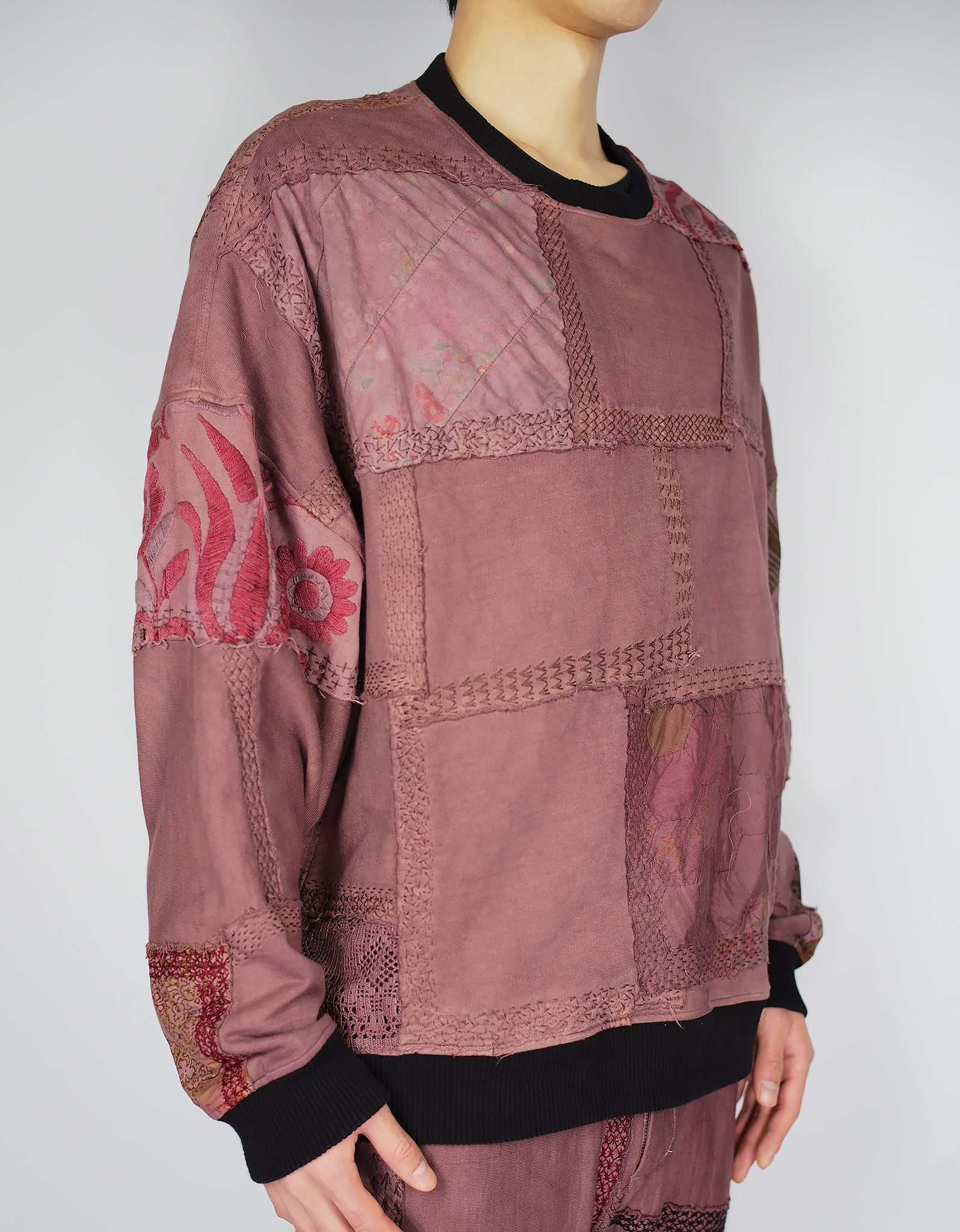 1920s Patchwork Chuck Crew Neck